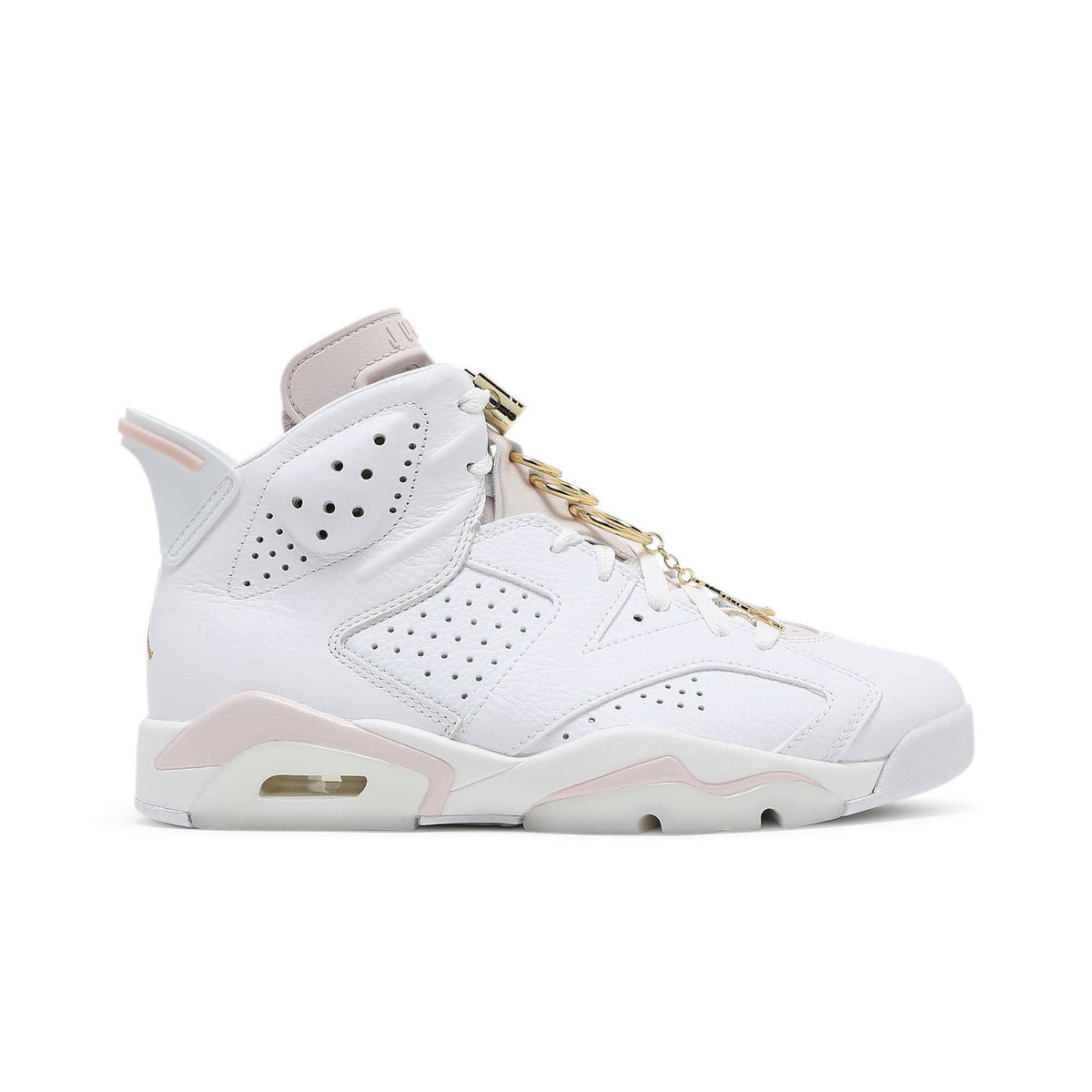 Air Jordan 6 Retro 'Gold Hoops' DH9696-100 Sneakers for Women - product image from the listing.