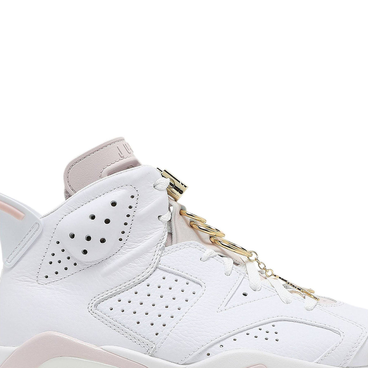 Air Jordan 6 Retro 'Gold Hoops' DH9696-100 Sneakers for Women - product image from the listing.