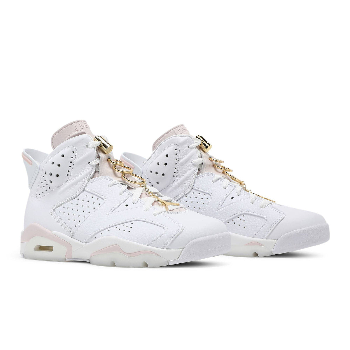 Air Jordan 6 Retro 'Gold Hoops' DH9696-100 Sneakers for Women - product image from the listing.