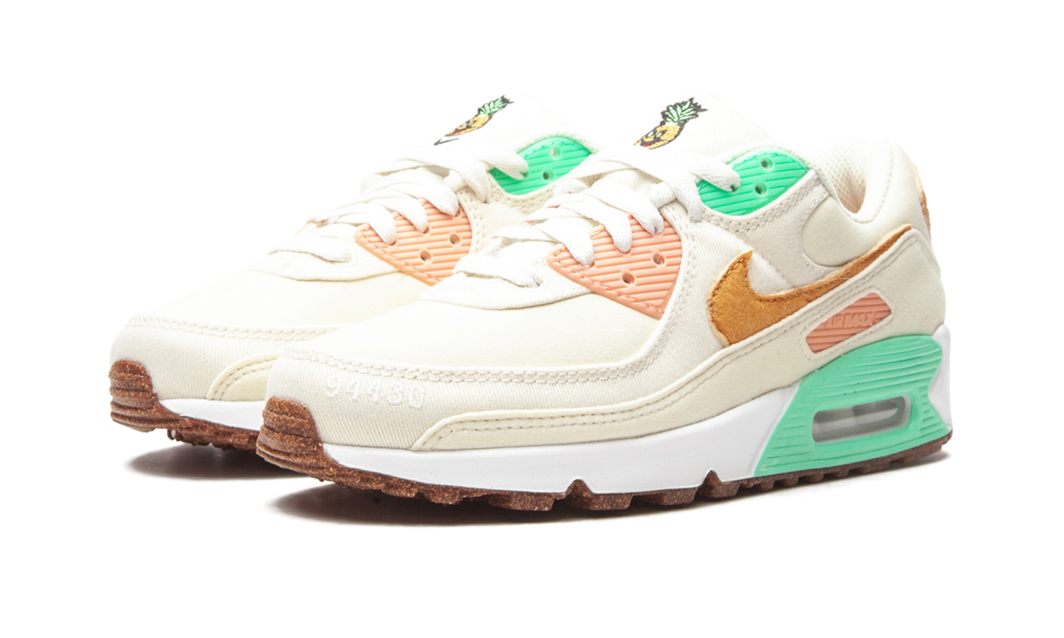 Women's AIR MAX 90 LX MNS "Happy Pineapple" DC5211 100 - product image from the listing.