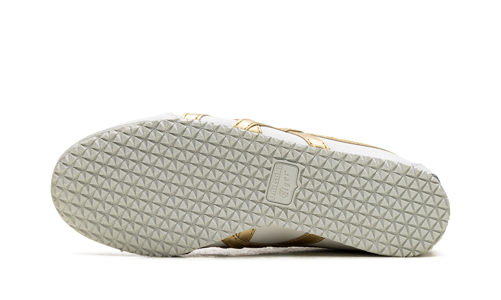 White Rich Gold - Onitsuka Tiger Mexico 66 Sneakers - product image from the listing.
