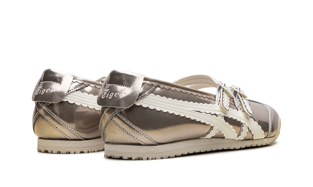 Women's Onitsuka Tiger Mexico 66 TGRS Metallic Pack Ballet Flats - Champagne Cream - product image from the listing.